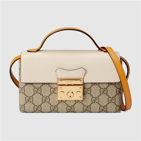 gucci padlock mini bag white|genuine Gucci padlock bag.